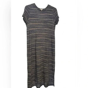 Pure Jill navy stripe dress